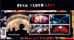 Great Britain 2016 Pink Floyd Complete Mint MNH Set & Miniature Sheet in Pack