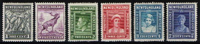 Newfoundland #253-258 MNH  OG CV $5.40