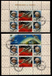 Guinea Scott 388-393a 1965 Russian Achievements in Space Sheet CTO