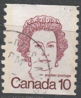 Canada   605  Coil     (O)    1976   Le $0.10