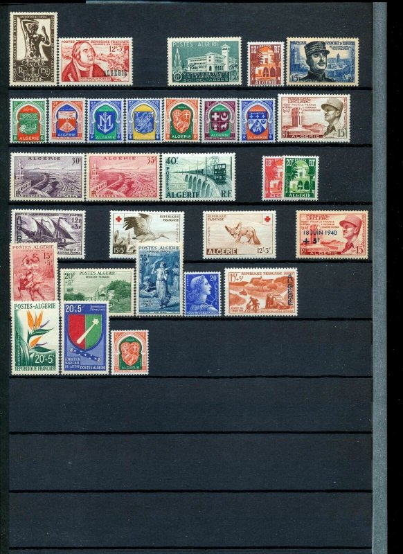 ALGERIA 1950s MH MNH Used Red X Rotary (Apprx 80 Items) NS 937