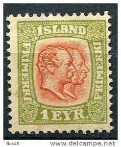 Iceland 1907 Sc 71 MH 