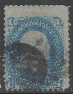 U.S.  Scott #86 Franklin Stamp - Used Single