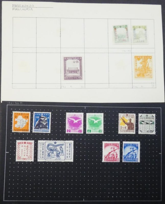 EDW1949SELL : MANCHUKO Small Mint & Used collection.