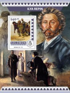 Solomon Islands Art Stamps 2016 MNH Ilya Repin Paintings 1v S/S