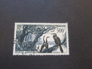 French Equatorial Africa 1952 Sc C37 set FU