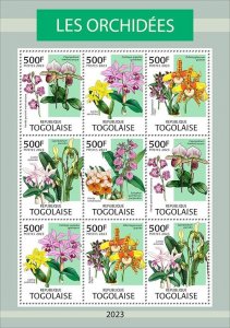 2024 03 - TOGO - ORCHIDS            9V  complet set    MNH **