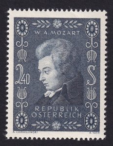 Austria 609 Mozart VF MNH Mint Stamp