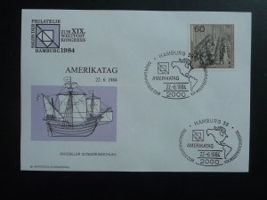 UPU world postal congress day of America cover Germany 1984