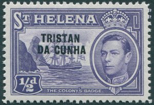 Tristan da Cunha 1952 ½d violet SG1 unused