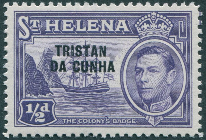 Tristan da Cunha 1952 ½d violet SG1 unused