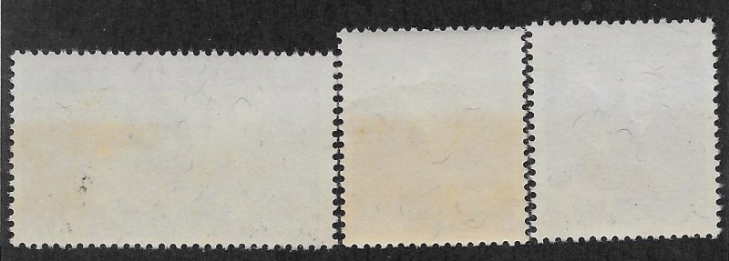 LIECHTENSTEIN SC# 185-87 FVF/MOG 1943