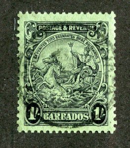 1925 Barbados Sc.# 175a 13½x12½ used cv $50 ( 9699 BCXX )