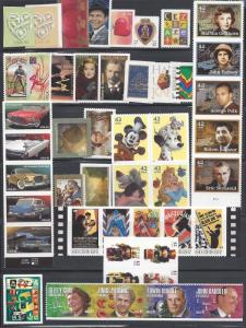 US 2008 Commemorative Year Set with 48 Stamps MNH