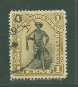 North Borneo #59v  Single