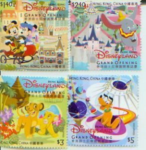 Hong Kong Disneyland, Set of 4,  HOKO05001