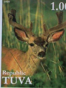 TUVA-1999 ENDANGER ANIMALS-WILD LIFE  MNH S/S VF  WE SHIP TO WORLD WIDE.