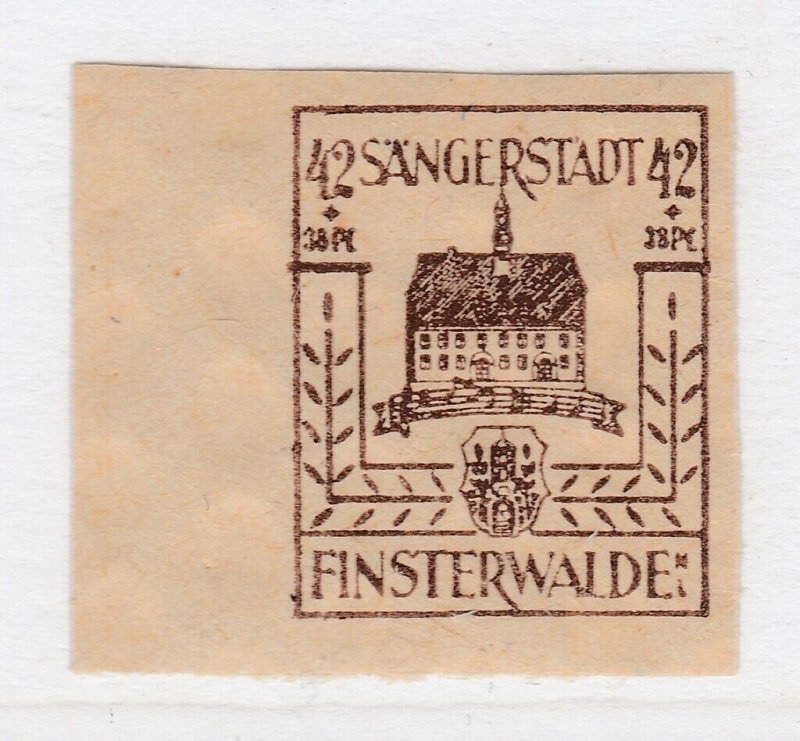 Finsterwalde WWII Germany World War II Local Stamp 1946 42+38pf MNH** A20P4F195-