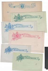 Netherlands 5x Early lettercards fine mint