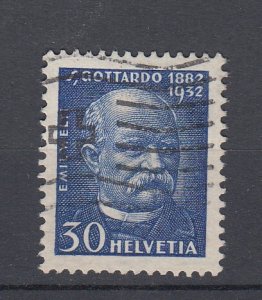 J30090, 1932 switzerland hv of set used #218 famous person