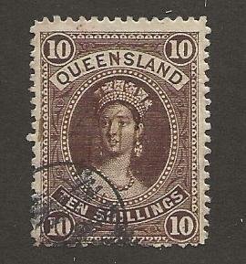 Queensland 82. Watermark 69. Used