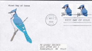 U.S. # 3053, Birds, Regular issue and coil stamp, First Day Cover