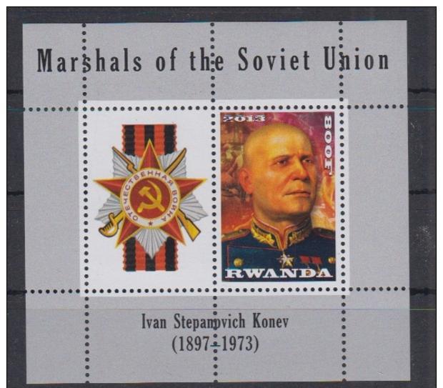 RWANDA SHEET MARSHALS SOVIET UNION A6