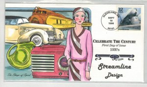 1930s CELEBRATE CENTURY COLLINS HANDPAINTED STREAMLINED TRAINS CARS NEW CLOTHES