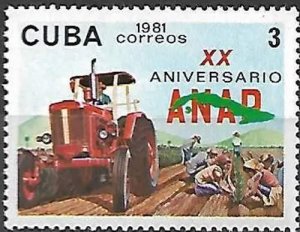 CUBA Sc# 2410  ANAP - SMALL FARMERS ASSN  1981  MNH