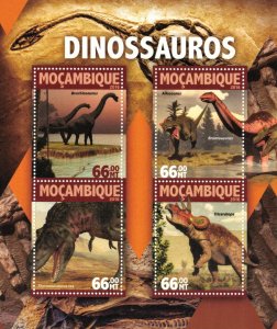 MOZAMBIQUE 2016 - Dinosaurs /complete set MNH (2 scans)