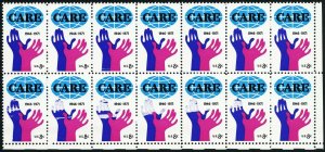 1439, MNH 8¢ Partial Color Missing Freaky Error Block of 14 Stamps * Stuart Katz