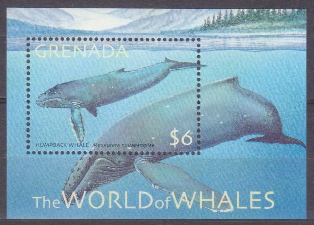 2001 Grenada 4787/B653 Marine fauna / Whales 6,50 €