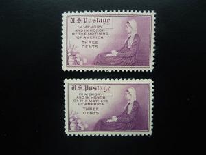 1934 #737 738 Mothers of America  MNH OG