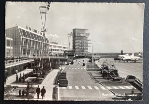 1961 Vienna Austria Airmail RPPC Postcard Cover To Harrisburg PA Airport View