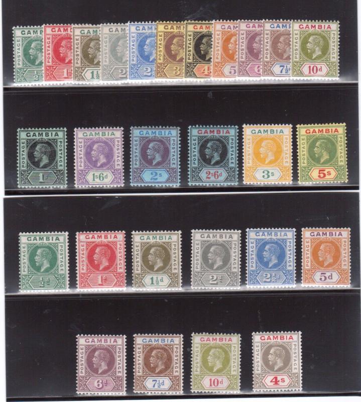 Gambia #70 - #86 #87 - #96 (SG #86 - #102 #108 - #117) Very Fine Mint Fresh Sets