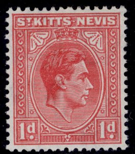 ST KITTS-NEVIS GVI SG69c, 1d rose-red, NH MINT.