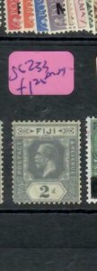 FIJI ISLANDS (P1011B)  KGV  2D  SG 233   MOG 