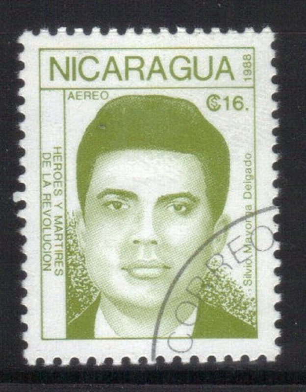 NICARAGUA SC# 1735  *USED*  16c 1988  MARTIRES   SEE SCAN