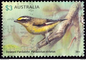 AUSTRALIA 2014 QEII $3 Multicoloured, Birds - Self Adhesive Stamps FU