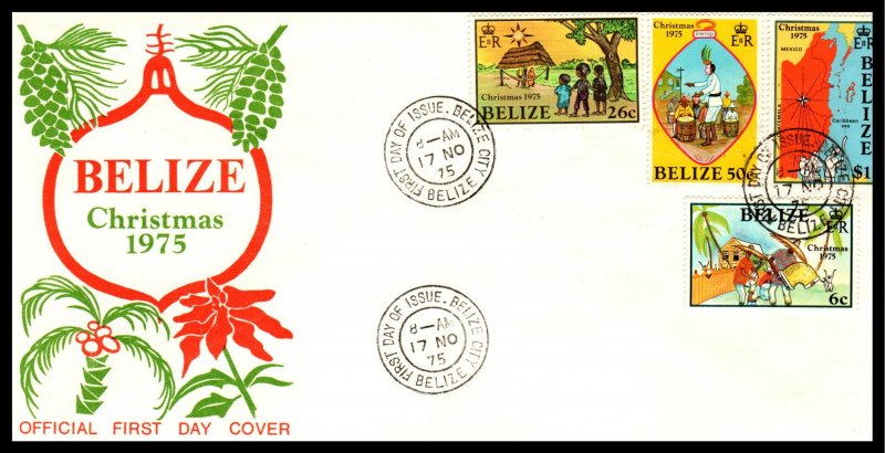 Belize 370-373 U/A FDC
