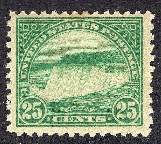 #568 VF MNH OG PERF 11 25c NIAGARA FALLS-NICE DARK SHADE! (REM #568-4)