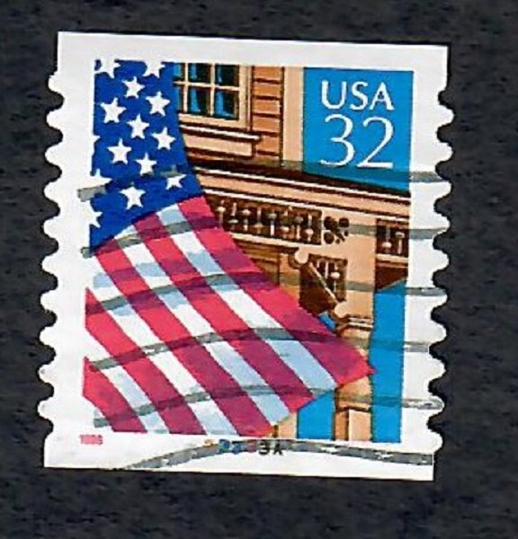 US #2915A Flag over Porch Used PNC Single plate #33333A