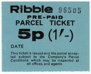 (I.B) Cinderella : Private Carrier - Ribble 1/- (dual currency)