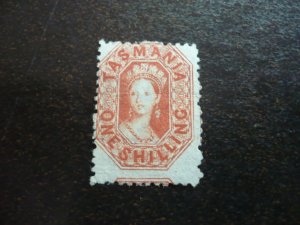 Stamps - Tasmania - Scott# 34 - Mint Hinged Part Set of 1 Stamp
