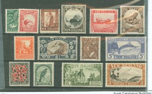 New Zealand #185-198 Unused