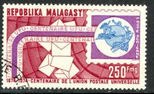 MALAGASY REPUBLIC 1974 UPU ANNIVERSARY Airmail Sc C129 VFU