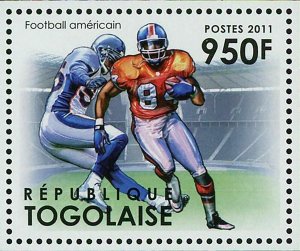 American Football Stamp Sport Cheerleader Field Souvenir Sheet MNH #4361-4363 