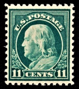US 511 MNH VF 11 Cent Benjamin Franklin Light Green CV $17