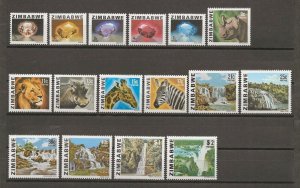 ZIMBABWE 1980/3 SG 576/90 MNH