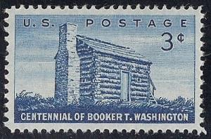 1074 3 cent Booker T Washington mint OG NH EGRADED XF 92 XXF